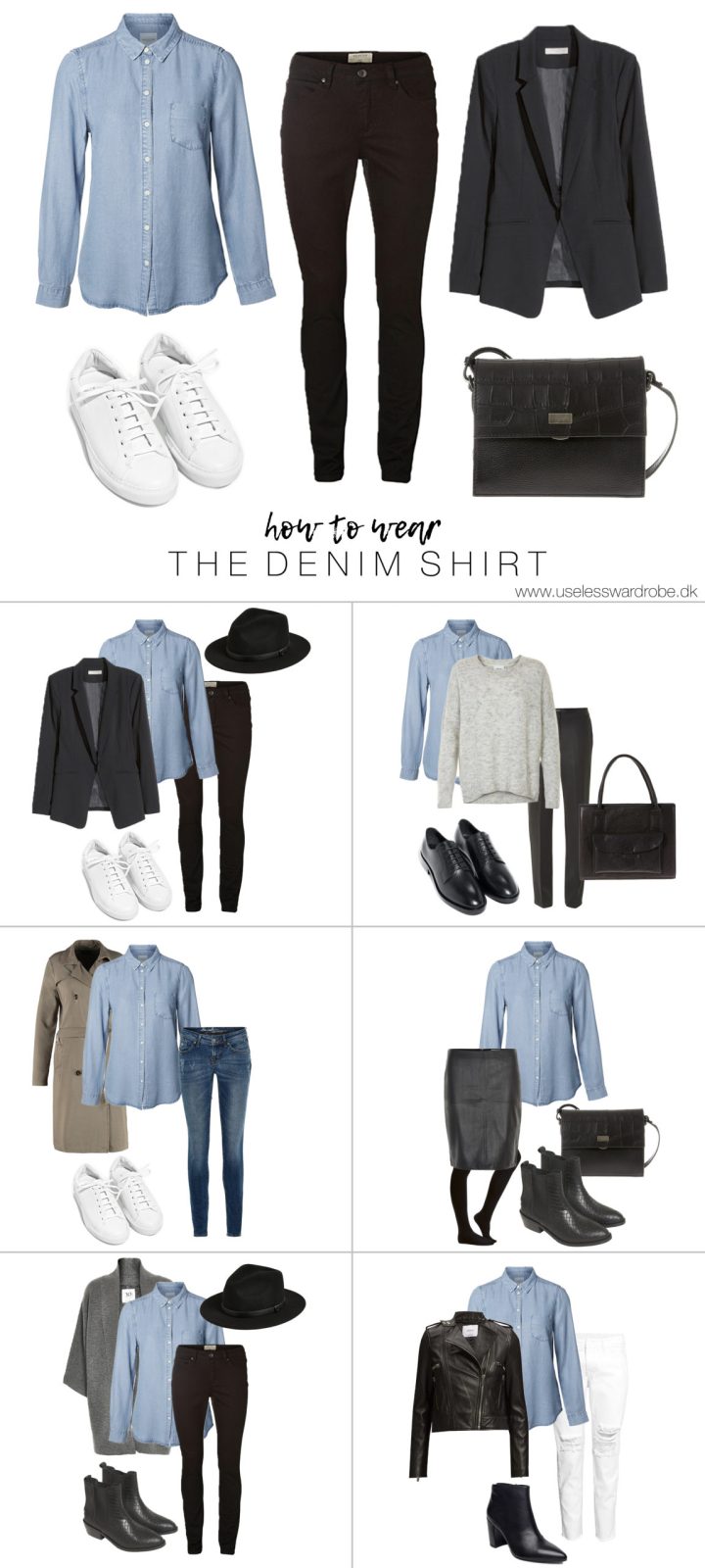 How to wear: the denim shirt.