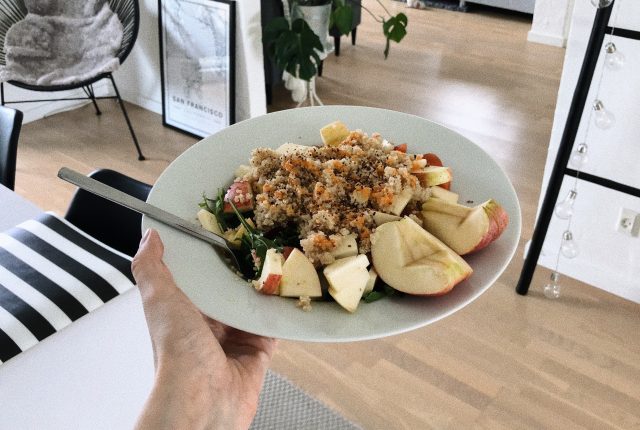 Easy and delicious quinoa salad.