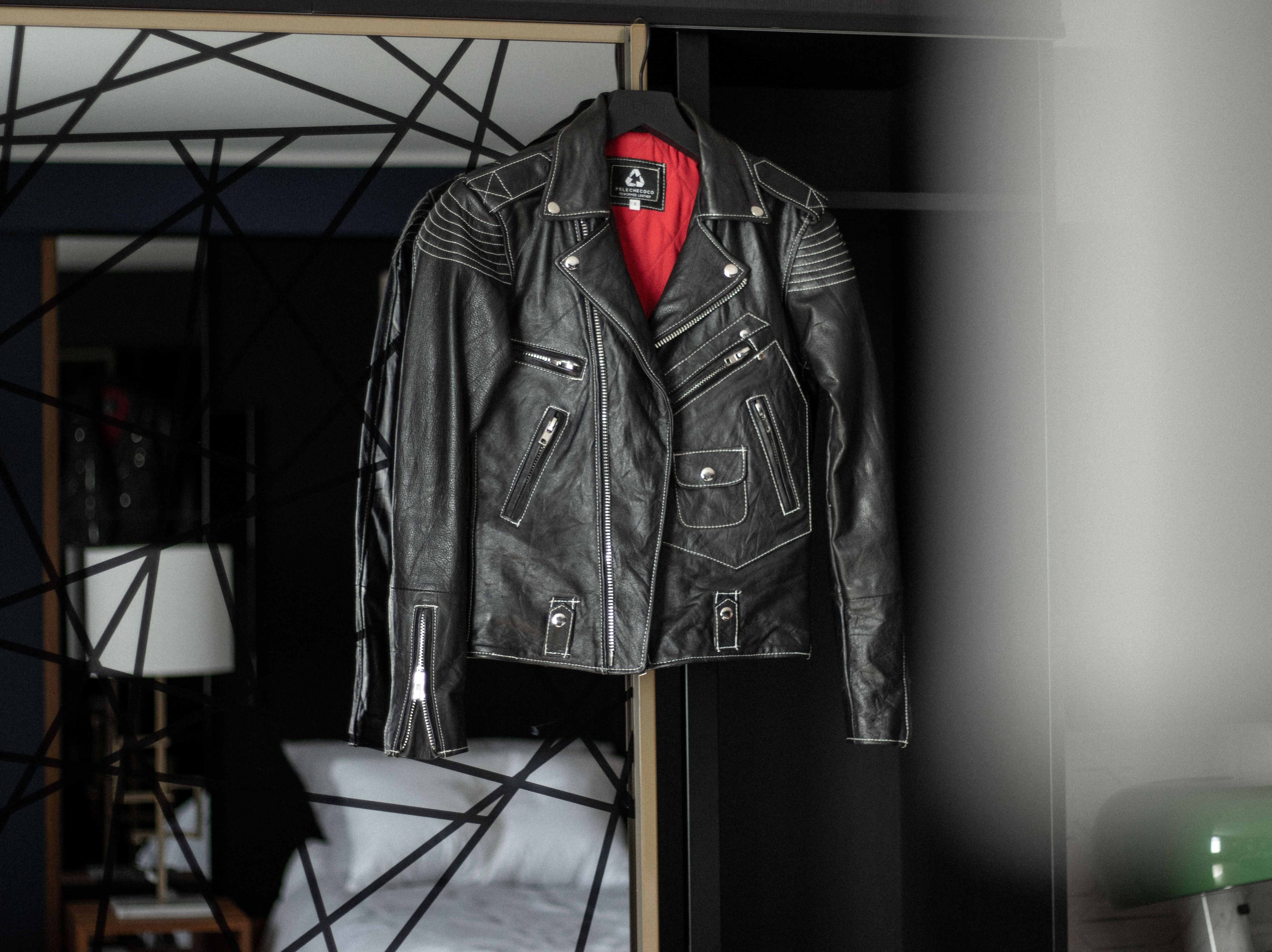 pelechecoco leather jacket