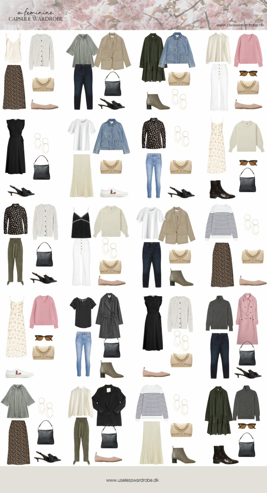 A feminine capsule wardrobe: how-to & example